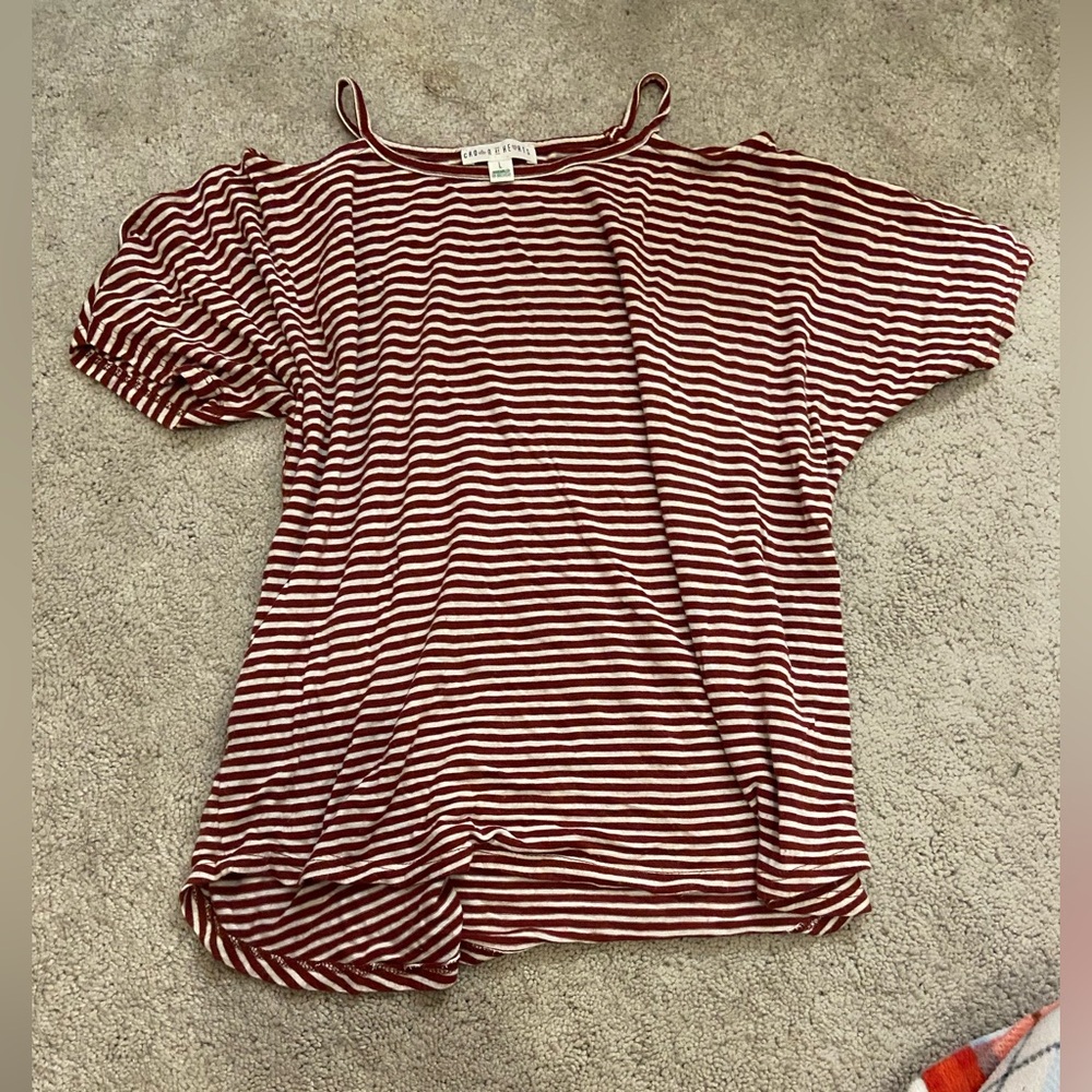 Crown of hearts off the shoulder tee